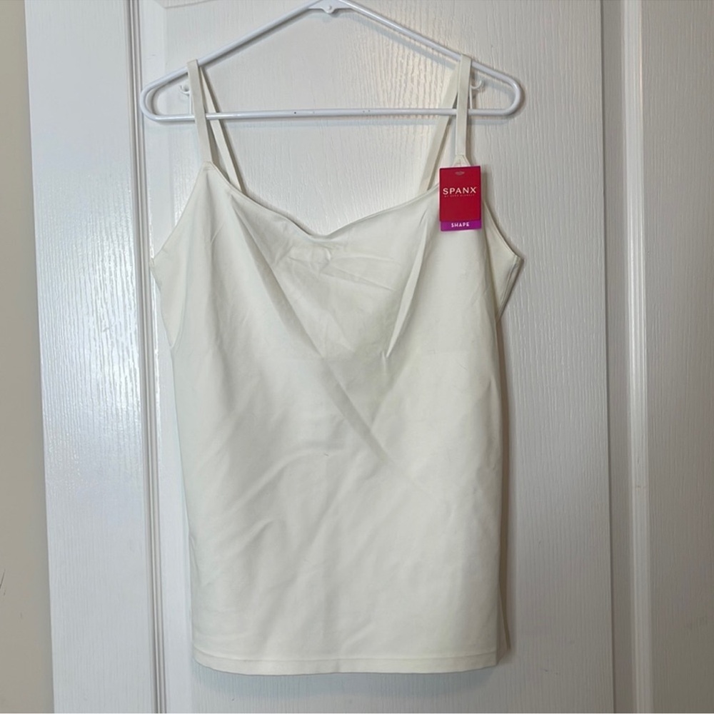 SPANX In & Out Shaper Camisole Tank Top Powder White 3X